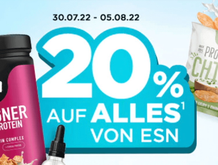 20% Rabatt auf alles von ESN | Suppligator.de
