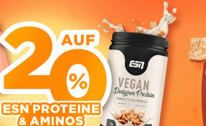 20% Rabatt auf ESN Proteine und Aminos bei Fitmart | Suppligator.de