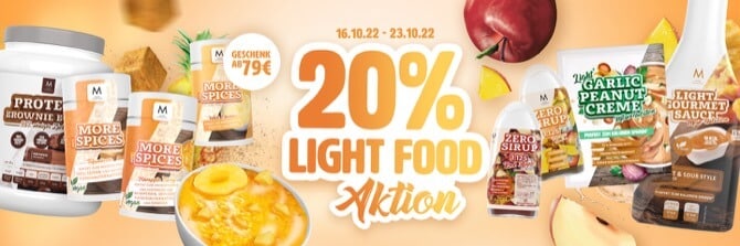 20% Light Food Aktion bei More Nutrition | Suppligator.de
