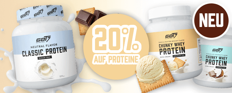 20% Rabatt auf GOT7 Proteine | Suppligator.de
