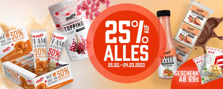 25% auf alles bei GOT7 Wochenaktion | Suppligator.de