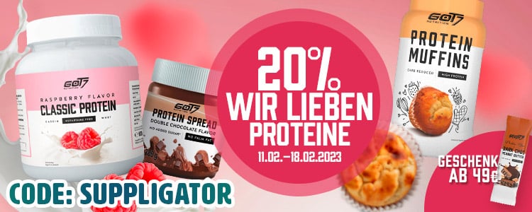 20% Rabatt auf Proteine bei GOT7 Protein Aktion | Suppligator.de