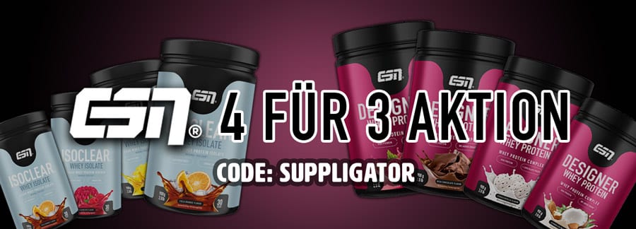 ESN 4 für 3 Aktion + Release Isoclear und Protein Pudding
