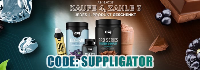 4 für 3 Aktion bei ESN + 3x Vitamin Syrup gratis ab 75 €