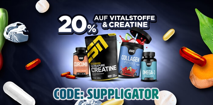 ESN Vitalstoffaktion mit 20% Rabatt + Launch der neuen Oatbars + Solid Joints