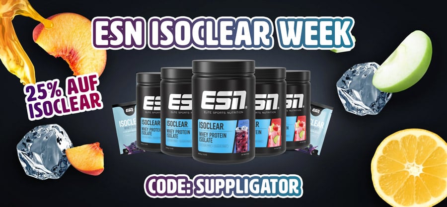 ESN ISOCLEAR Week mit bis zu 25% Rabatt mit ESN Code SUPPLIGATOR (Update)