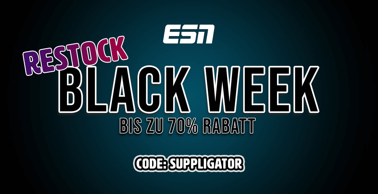 ESN Black Week Restock mit Launch des neuen Designer Whey