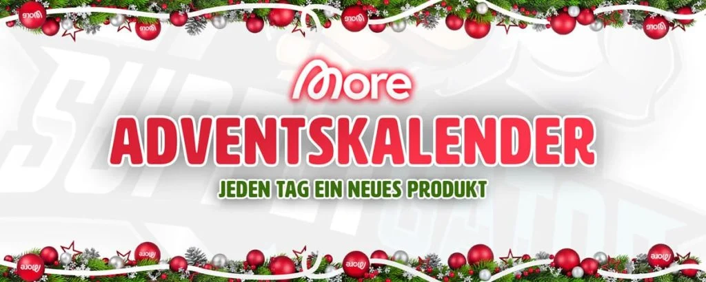 More Nutrition Adventskalender 2023 – Täglich ein Release
