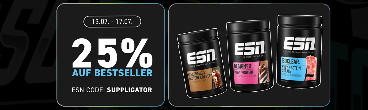 ESN Summer Holiday Aktion mit 25% auf ESN Bestseller und 50% auf Proben
