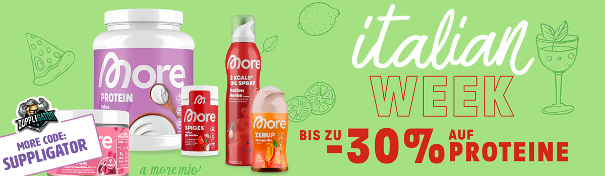 More Italian Week mit bis zu 30% Rabatt