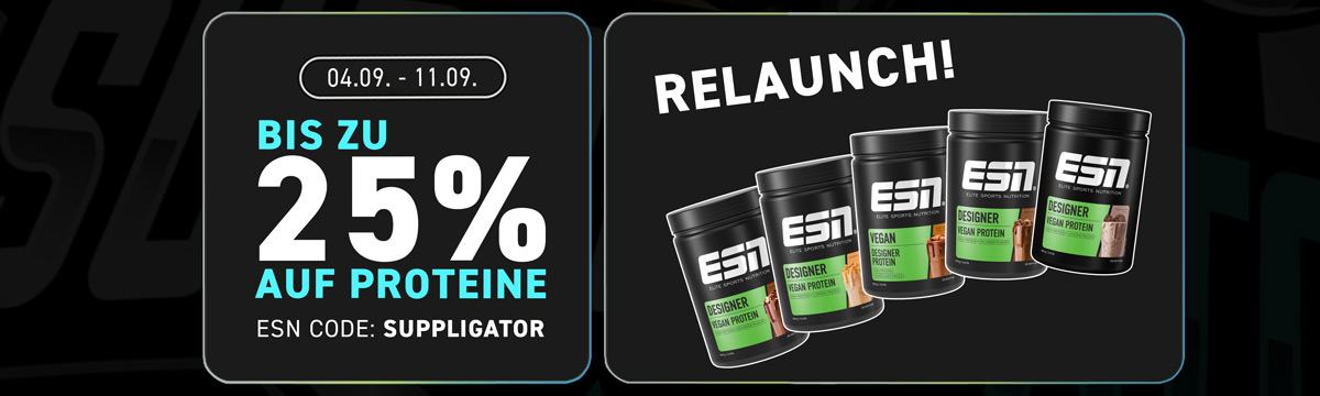 Spare bis zu 25% bei ESN Proteinaktion mit Flexpresso Staffelrabatt