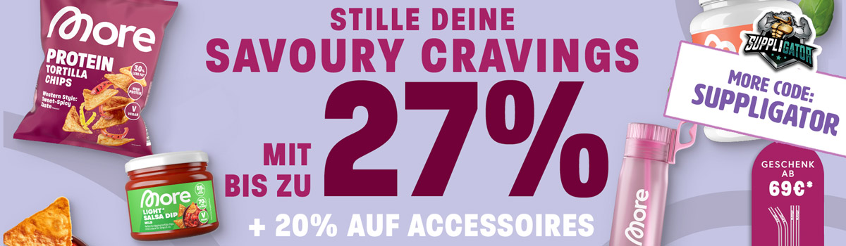 Bis zu 27% Rabatt bei More Savoury Cravings Aktion + Launch der neuen More Salsa