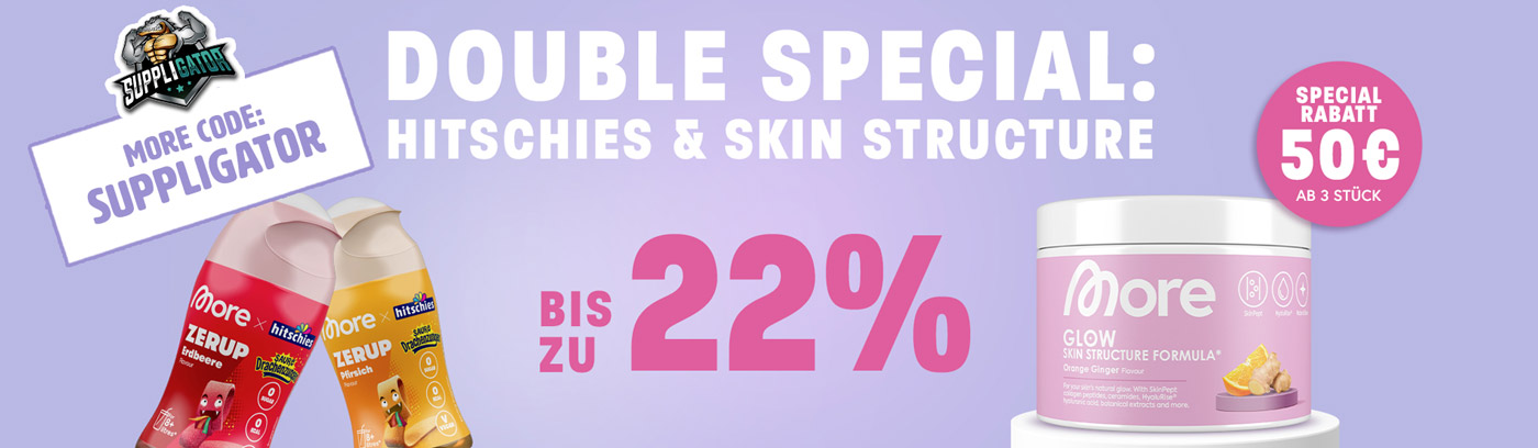 Spare bis zu 28% bei More Double Special Aktion mit Hitschies Zerup Relaunch