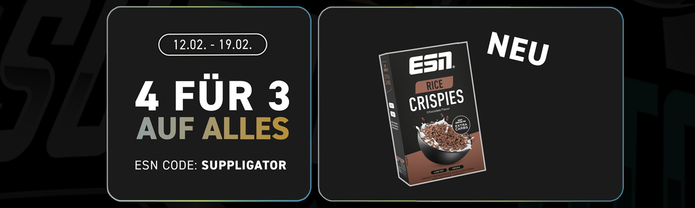 4 für 3 Aktion bei ESN mit Launch der neuen Crispies