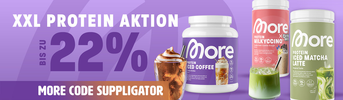 Bis zu 22% Rabatt bei XXL More Proteinaktion mit vielen tollen Launches