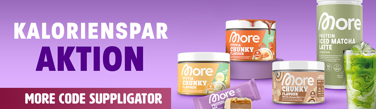 More Kaloriensparaktion mit bis zu 30% Rabatt + neue Chunky Flavours mit Stevia