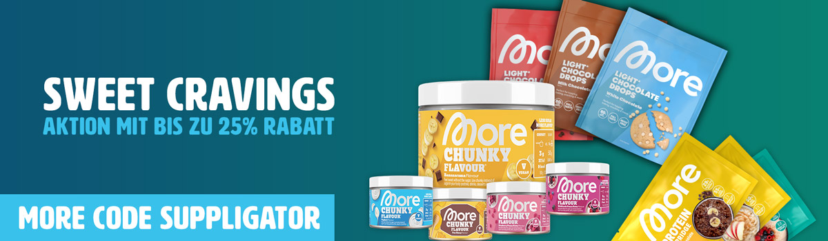 More Sweet Cravings Aktion mit bis zu 25% auf Chunky Flavour und neuen Launches