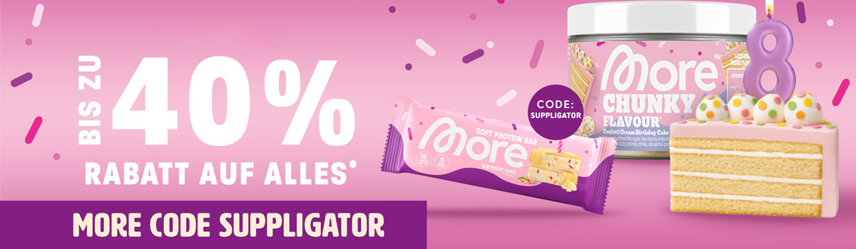 More Geburtstagsaktion mit bis zu 40% und Special-Launches