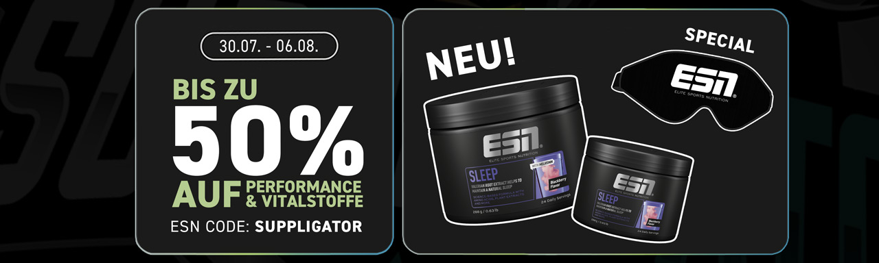 Bis zu 50% Rabatt auf Performance und Vitalstoffe bei ESN