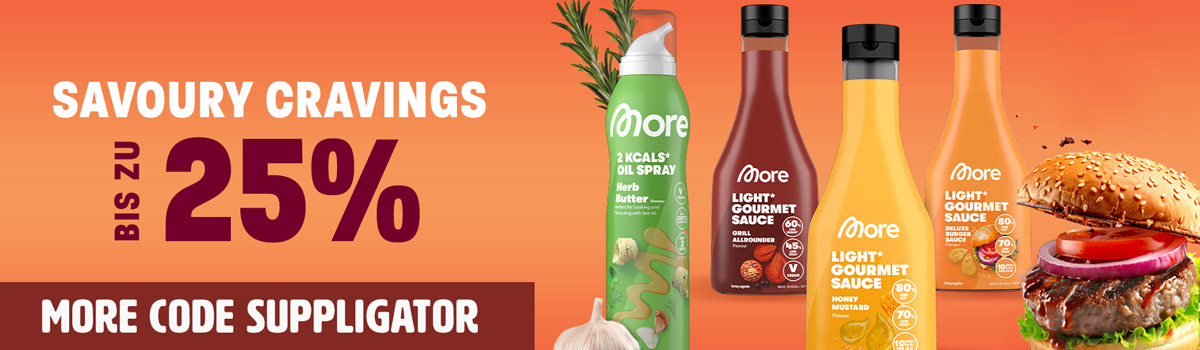 Bis zu 25% Rabatt auf More Savoury Cravings + Launch Öl-Spray Kräuterbutter