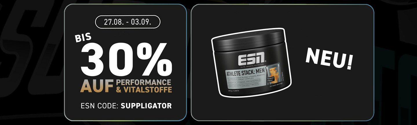 Bis zu 30% auf Performance & Vitalstoffe bei ESN
