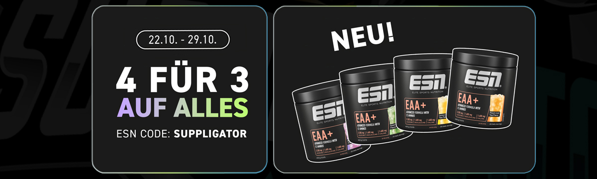 4 für 3 Aktion bei ESN mit Relaunch der EAA+