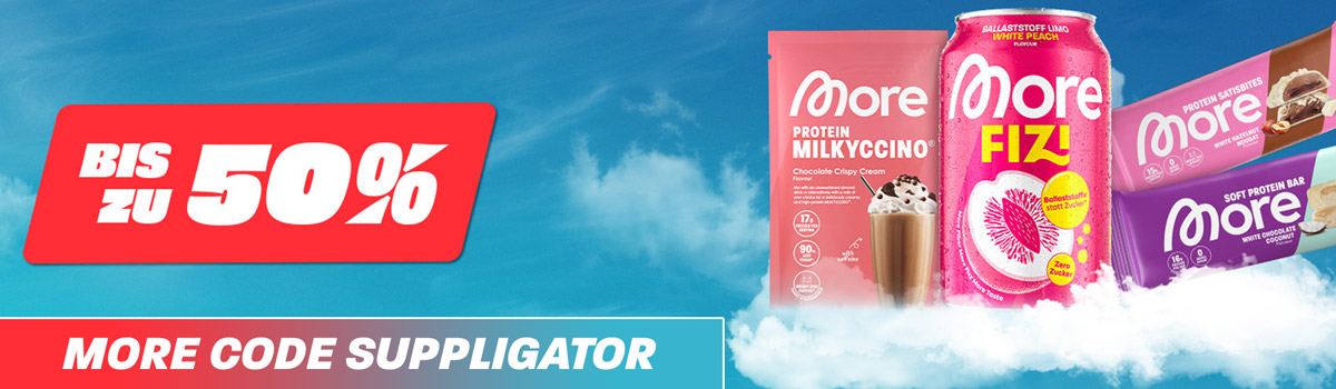 Bis zu 50% Rabatt bei More + Launch der Protein Bars in White Chocolate Coconut