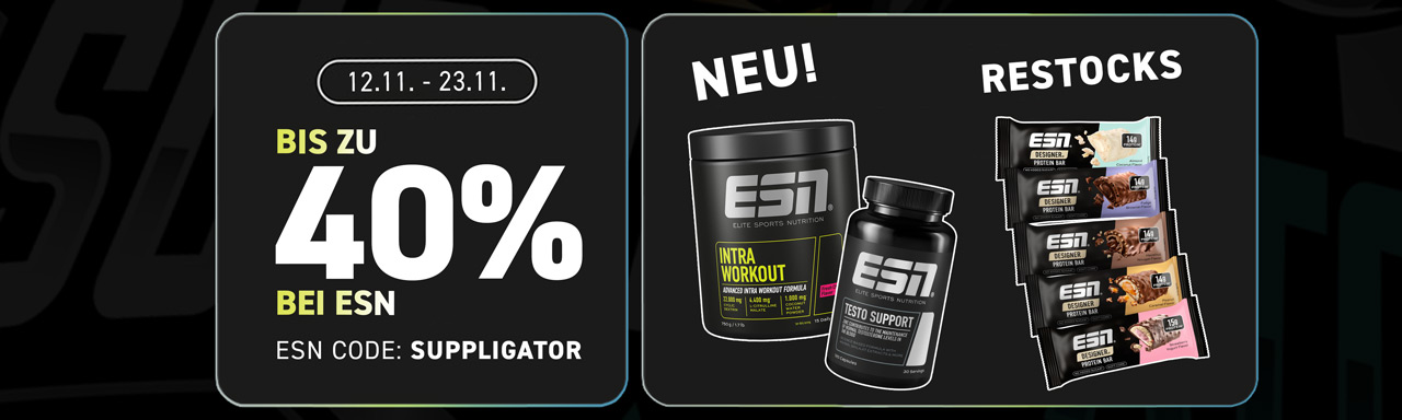 Bis zu 40% Rabatt bei ESN Performance und Vitalstoffaktion