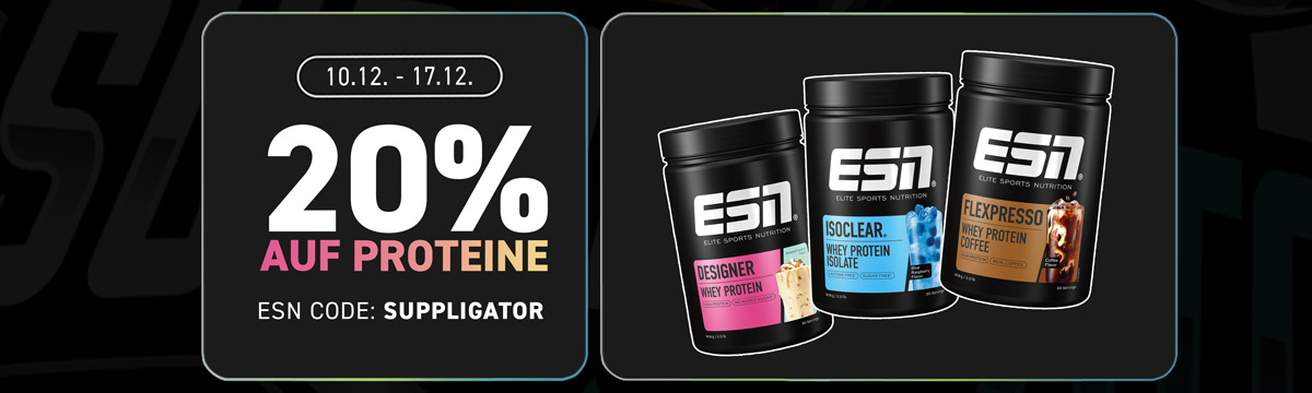 20% auf Proteine bei ESN