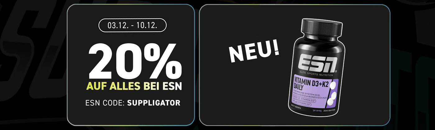20% auf alles bei ESN