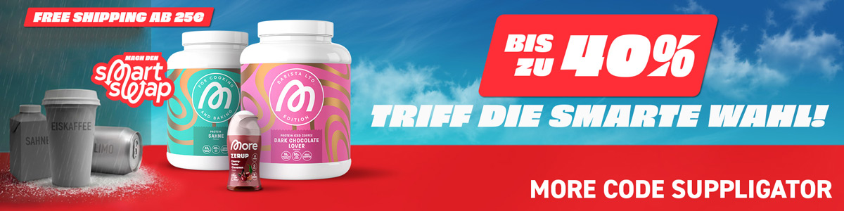 25% auf alles + 40% auf Samples bei More Neujahresaktion