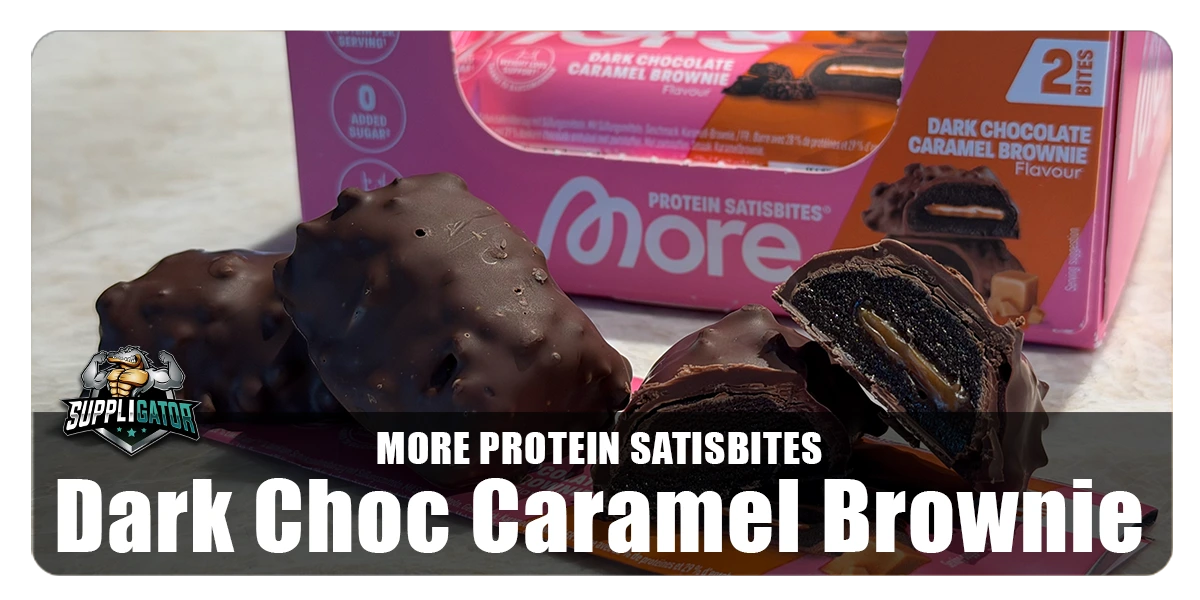 More Satisbites Dark Chocolate Caramel Brownie im Test