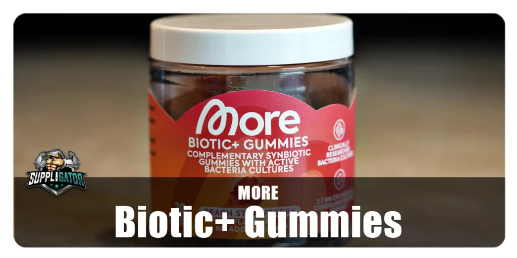 More Biotic+ Gummies Peach Strawberry – Synbiotika im Test