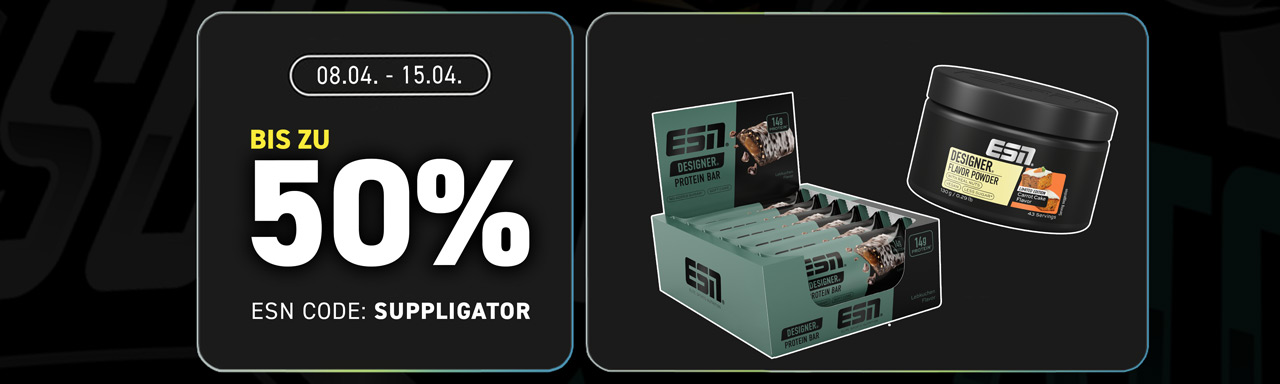 Bis zu 50% bei ESN Probieraktion mit vielen Specials