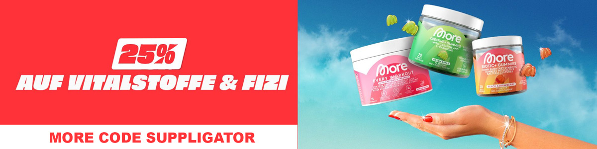 25% auf Vitalstoffe und Fizi bei More mit Launch neuer Gummies