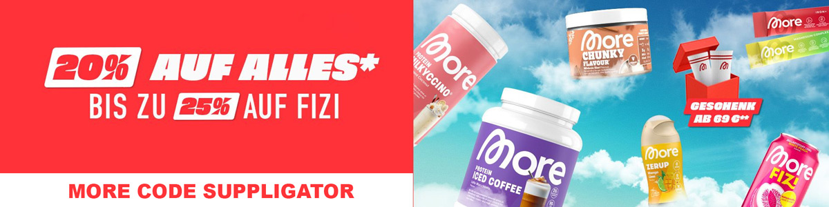20% auf alles bei More mit vielen Launches