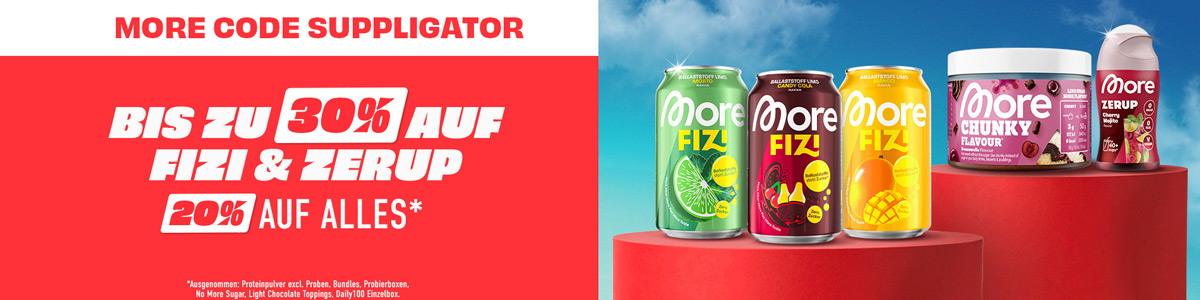 Bis zu 30% zur More Summer Promo mit neuen Fizis und mehr!