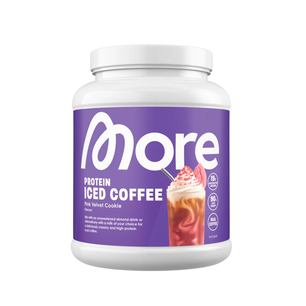 More Protein Iced Coffee Pink Velvet Cookie