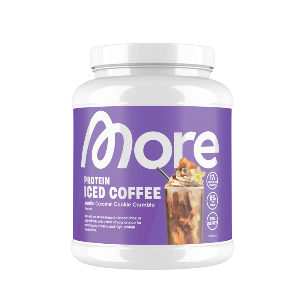 Protein Iced Coffee – Vanilla Caramel Cookie Crumble
