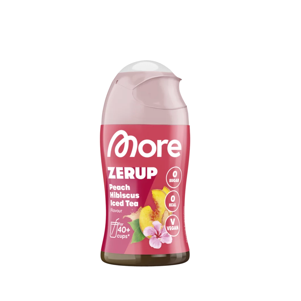 More Zerup - Zero Sirup Peach Hibiscus Iced Tea