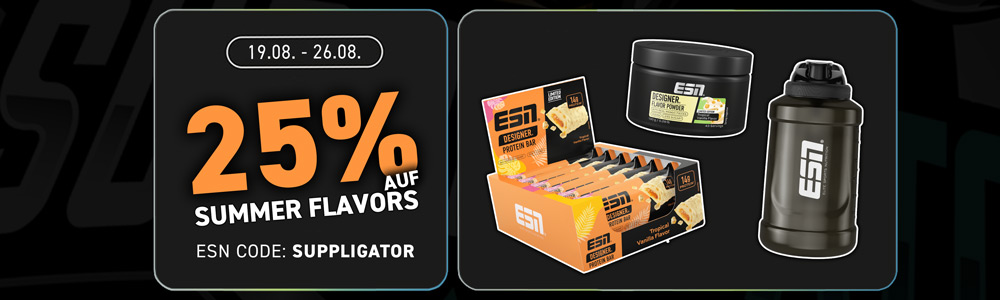 ESN Summer Flavors Aktion mit 25% ISOCLEAR, Whey und mehr!