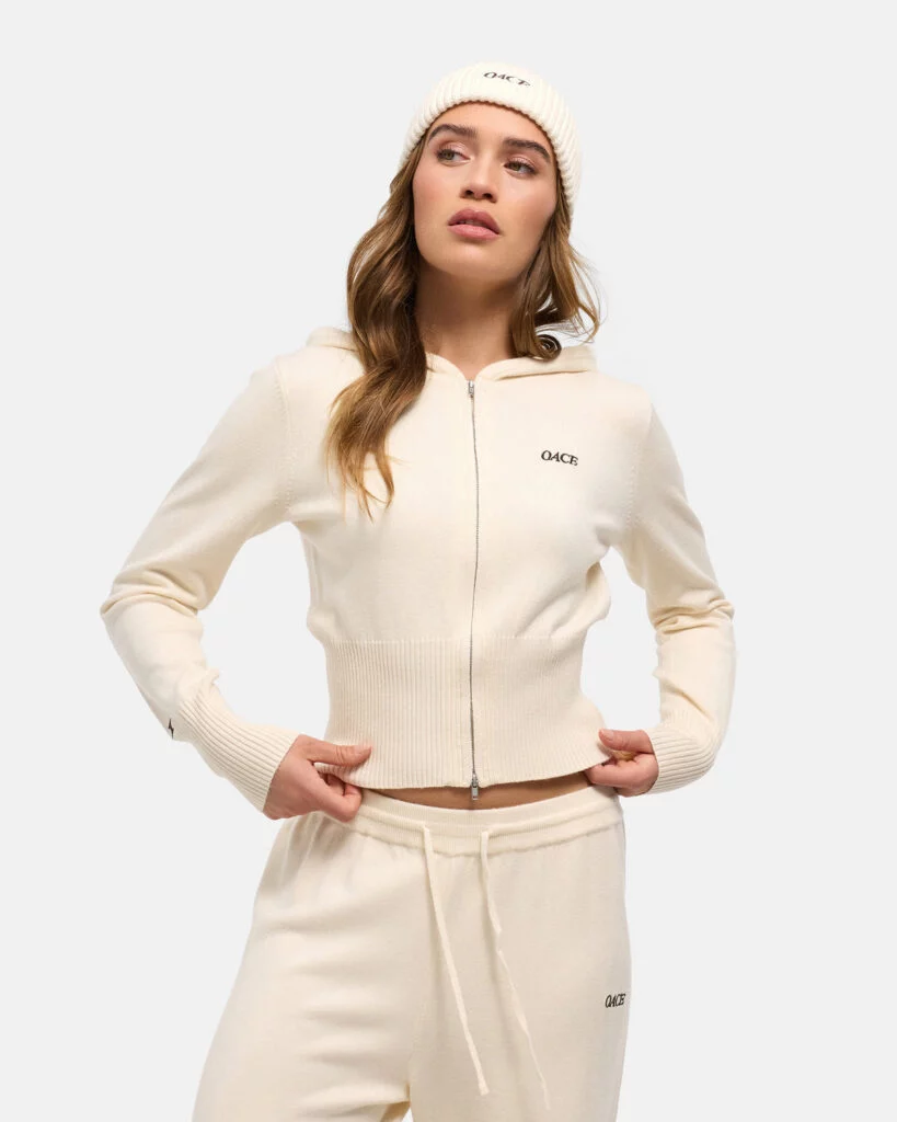 OACE Knit Cropped Zip Jacket – OACE Nordic Club