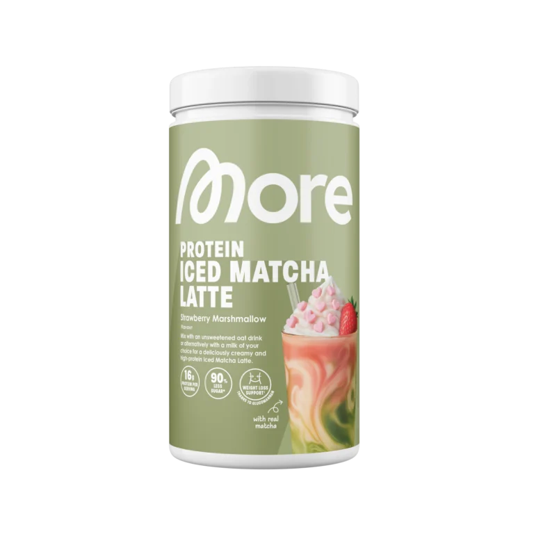 More Protein Iced Matcha Latte Strawberry Marshmallow